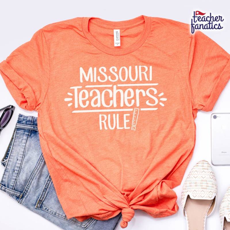 Missouri Lehrer Regel Shirt - Benutzerdefinierte Shirts Wertschätzung Geschenk Ruhestand, Weihnachtsgeschenke von TeacherFanatics