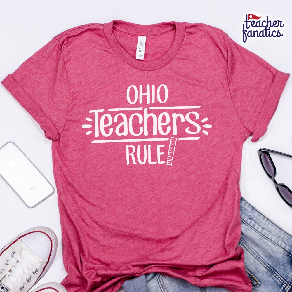 Ohio Teacher Rule School Spirit Shirt - Lustiges State Team T Neue Schüler Erzieher, Zukünftige Ausbilder, Nationale Bildungskonferenzen Ohio Teacher Rule School Spirit Shirt - Lustiges State Team T Neue Schüler Erzieher, Zukünftige Ausbilder, Nationale Bildungskonferenzen von TeacherFanatics