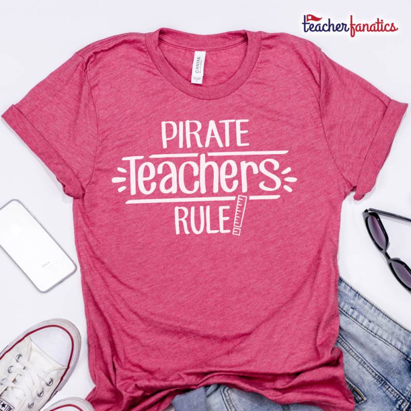 Piraten Lehrer Regel Schulgeist Shirt - Lustiges Maskottchen Team T Geschenk Für Neue Lehrer, Zukünftige Ausbilder von TeacherFanatics
