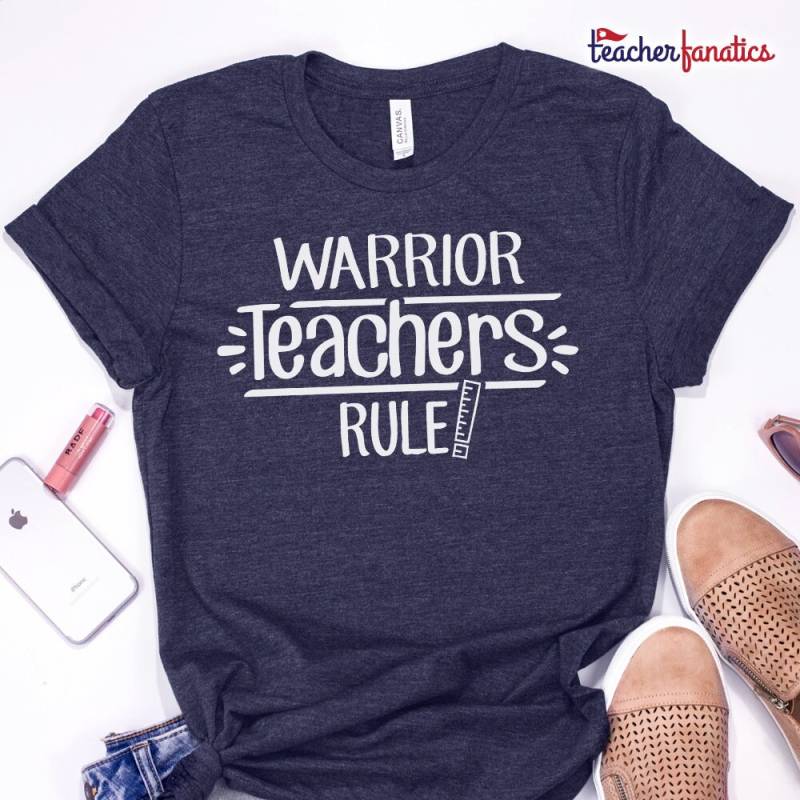 Warrior Teacher Rule School Spirit Shirt - Lustiges Maskottchen Team T Geschenk Für Neue Lehrer, Zukünftige Ausbilder von TeacherFanatics