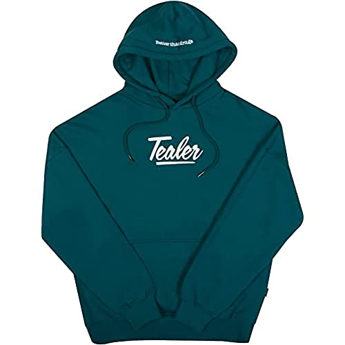 Tealer Herren Hoodie Basic Logo Kapuzenpullover, aquamarinblau, L von Tealer