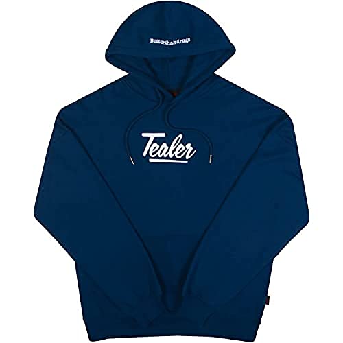 Tealer Herren Hoodie Basic Logo Navy Kapuzenpullover, Marineblau, S von Tealer