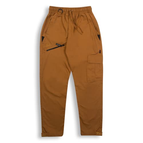 Tealer Herren Pant Cargo Basic Klassische Hose, Coffee, S von Tealer