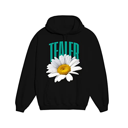 Tealer Unisex Flowers Hoodie Ss23 Kapuzenpullover, Schwarz, Medium von Tealer