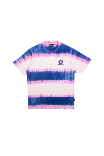 Tealer Unisex Tie N Dye Flowers T-Shirt, violett, XS von Tealer