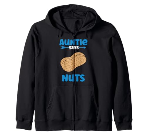 Auntie Says Nuts - Das Geschlecht des Jungen verrät Tante - Team Boy Kapuzenjacke von Team Boy - Team Girl Gender Reveal Announcement
