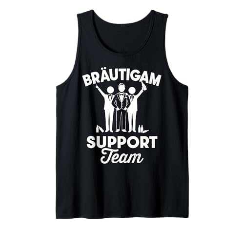 Herren Team Bräutigam Support Team Junggesellenabschied JGA Tank Top Herren Team Bräutigam Support Team Junggesellenabschied JGA Tank Top von Team Bräutigam JGA Junggesellenabschied Shop