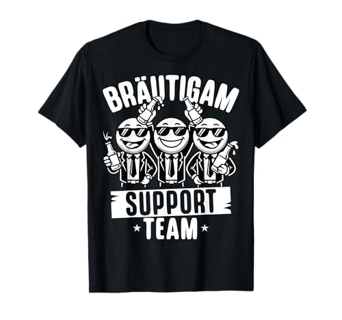 Junggesellenabschied Männer T-Shirt Poltern Polterabend JGA T-Shirt von Team Bräutigam T-Shirt JGA Männer Crew