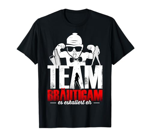 JGA Männer T-Shirt Polterer Männer Junggesellenabschied T-Shirt von Team Bräutigam T-Shirts JGA Männer