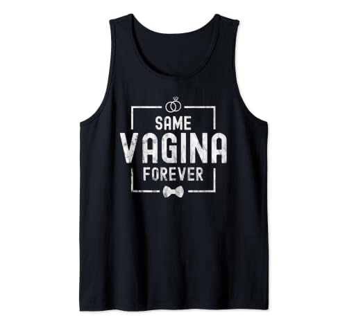 Same Vagina Forever | Junggesellenabschied Männer Tank Top von Team Bräutigam