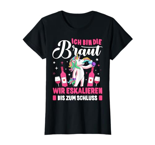 JGA Braut Tshirt Frauen Junggesellinnenabschied Outfit Braut T-Shirt JGA Braut Tshirt Frauen Junggesellinnenabschied Outfit Braut T-Shirt von Team Braut Einhorn JGA T-Shirts