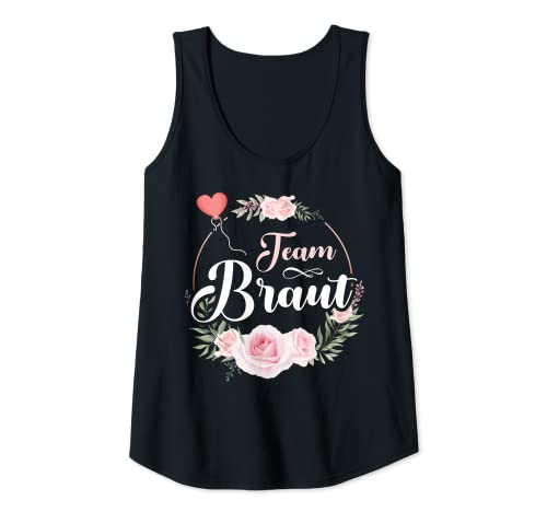 Damen Team Braut Tshirt Team Bride Shirt Polterabend JGA Frauen Tank Top von Team Braut Tshirts für JGA Frauen