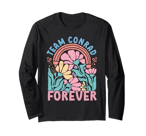 Team Conrad Forever Forever Floral Retro Groovy Kids Langarmshirt Team Conrad Forever Forever Floral Retro Groovy Kids Langarmshirt von Team Conrad Retro cooles
