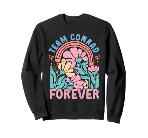 Team Conrad Forever Forever Floral Retro Groovy Kids Sweatshirt von Team Conrad Retro cooles