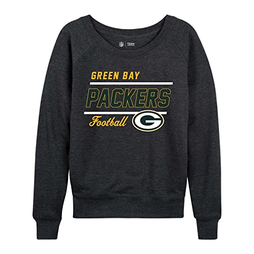 NFL Damen Rundhalsausschnitt, leicht, Gameday Bekleidung, lockere Passform, Raglan-Pullover mit Rundhalsausschnitt für Damen von Team Fan Apparel