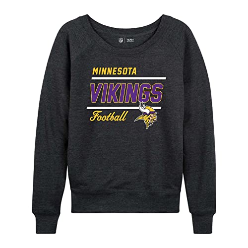 NFL Damen Rundhalsausschnitt, leicht, Gameday-Kleidung, lockere Passform, Raglan-Pullover mit Rundhalsausschnitt für Frauen von Team Fan Apparel