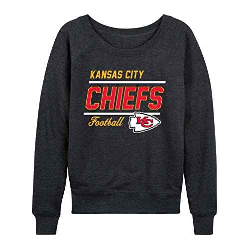 Team Fan Apparel NFL Damen Crewneck Light Weight, Gameday Apparel, Slouchy Fit Raglan Crewneck Pullover für Frauen von Team Fan Apparel