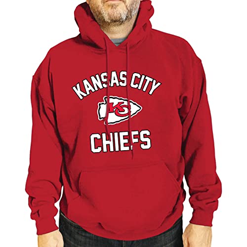 Team Fan Apparel NFL Gameday Kapuzen-Sweatshirt für Erwachsene – Poly-Fleece-Baumwoll-Mischgewebe – Bleiben Sie warm und repräsentieren Sie Ihr Team mit Stil von Team Fan Apparel