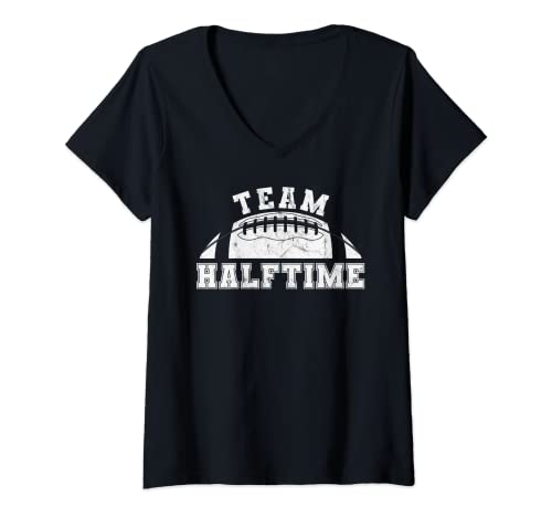 Damen Team Halftime Lustiger Damen-Fußball T-Shirt mit V-Ausschnitt Damen Team Halftime Lustiger Damen-Fußball T-Shirt mit V-Ausschnitt von Team Halftime Funny Football