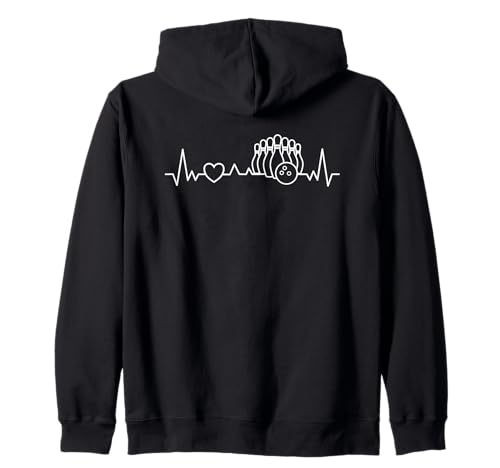Bowling Heartbeat - Bowler Bowling Lover Herren Damen Kinder Kapuzenjacke Bowling Heartbeat - Bowler Bowling Lover Herren Damen Kinder Kapuzenjacke von Team Heartbeat Bowling Lover Man Woman Kid Bowlers