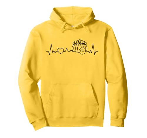 Bowling Heartbeat - Bowler Bowling Lover Herren Damen Kinder Pullover Hoodie von Team Heartbeat Bowling Lover Man Woman Kid Bowlers