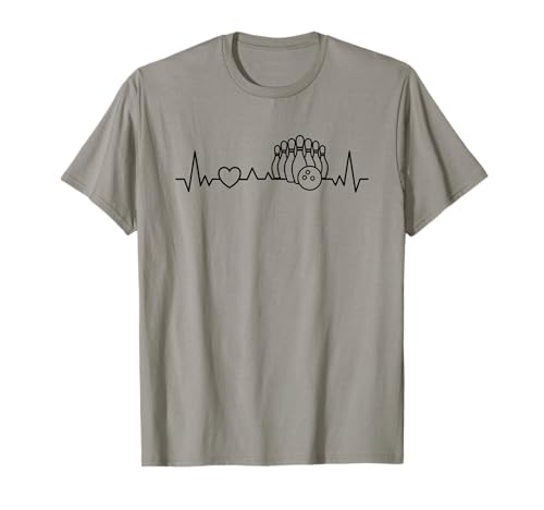 Bowling Heartbeat - Bowler Bowling Lover Herren Damen Kinder T-Shirt von Team Heartbeat Bowling Lover Man Woman Kid Bowlers