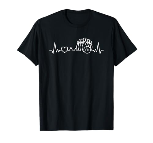 Bowling Heartbeat - Bowler Bowling Lover Herren Damen Kinder T-Shirt von Team Heartbeat Bowling Lover Man Woman Kid Bowlers