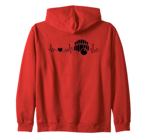 Bowling Heartbeat – Bowler Herren Damen Kinder Bowling-Liebhaber Kapuzenjacke Bowling Heartbeat – Bowler Herren Damen Kinder Bowling-Liebhaber Kapuzenjacke von Team Heartbeat Bowling Lover Man Woman Kid Bowlers