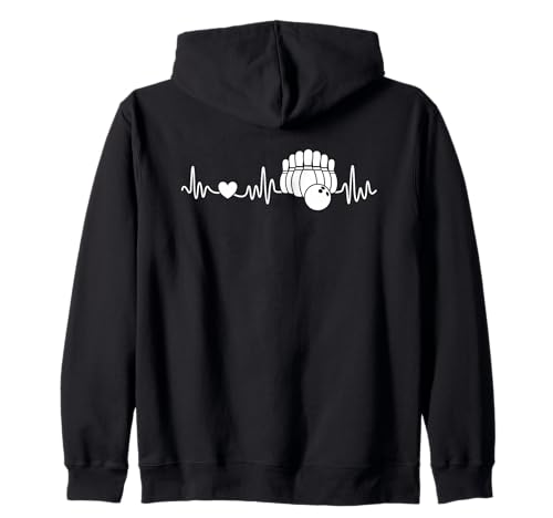 Bowling Heartbeat – Bowler Herren Damen Kinder Bowling-Liebhaber Kapuzenjacke Bowling Heartbeat – Bowler Herren Damen Kinder Bowling-Liebhaber Kapuzenjacke von Team Heartbeat Bowling Lover Man Woman Kid Bowlers