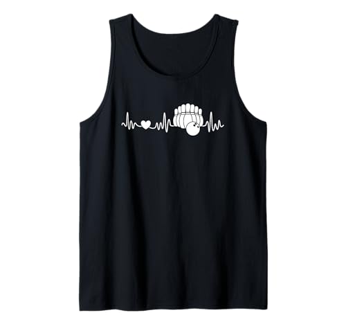 Bowling Heartbeat – Bowler Herren Damen Kinder Bowling-Liebhaber Tank Top von Team Heartbeat Bowling Lover Man Woman Kid Bowlers