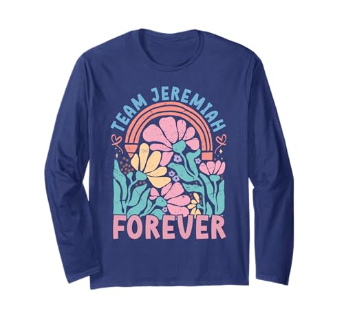 Team Jeremiah Forever Forever Floral Retro Groovy Kinder Langarmshirt von Team Jeremiah Retro cooles