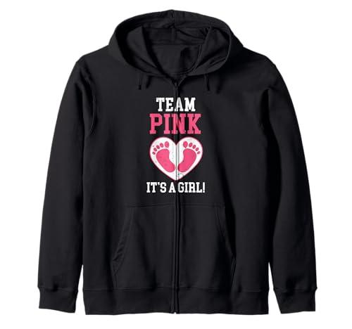 Team Pink It's A Girl Schwangerschaft Baby Ankündigung Geburt Kapuzenjacke Team Pink It's A Girl Schwangerschaft Baby Ankündigung Geburt Kapuzenjacke von Team Pink It's A Girl