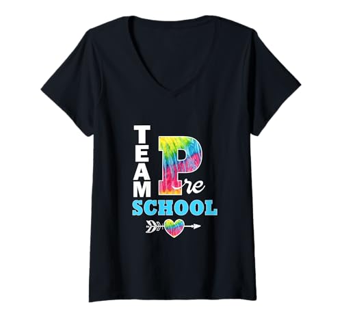 Damen Team Vorschule Retro Back To School Gear Schüler Lehrer T-Shirt mit V-Ausschnitt Damen Team Vorschule Retro Back To School Gear Schüler Lehrer T-Shirt mit V-Ausschnitt von Team Preschool Retro Back To School Sapphire Star
