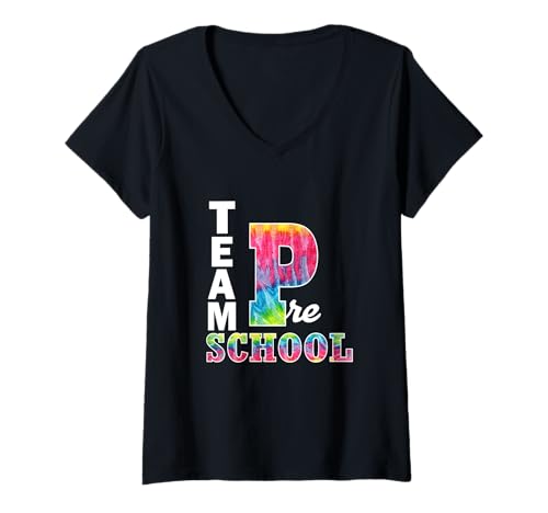 Damen Team Vorschule Retro Back to School Gear Schüler Lehrer T-Shirt mit V-Ausschnitt Damen Team Vorschule Retro Back to School Gear Schüler Lehrer T-Shirt mit V-Ausschnitt von Team Preschool Retro Back To School Sapphire Star