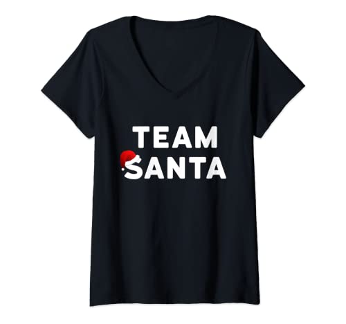 Damen Team Santa Shirt - Weihnachtsshirt für Weihnachtsmann T-Shirt mit V-Ausschnitt Damen Team Santa Shirt - Weihnachtsshirt für Weihnachtsmann T-Shirt mit V-Ausschnitt von Team Santa Shirts & Team Santa T-Shirt Designs