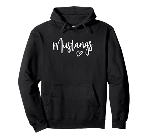 Mustangs School Mustangs Sports Team Damen Mustangs Mustangs Pullover Hoodie von Team Spirit School Mascot Co.