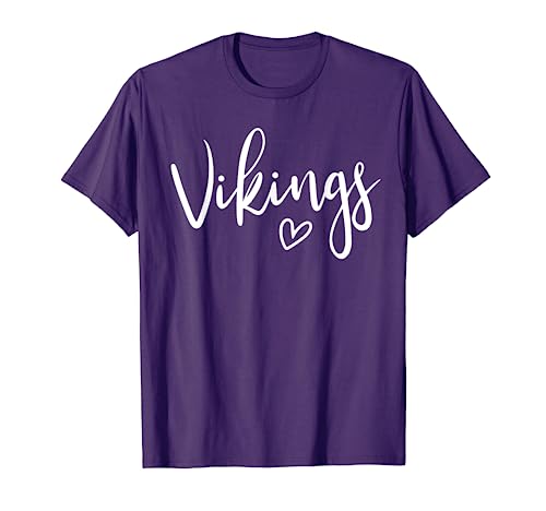 Vikings High School Vikings Sports Team Damen Wikinger T-Shirt von Team Spirit School Mascot Co.