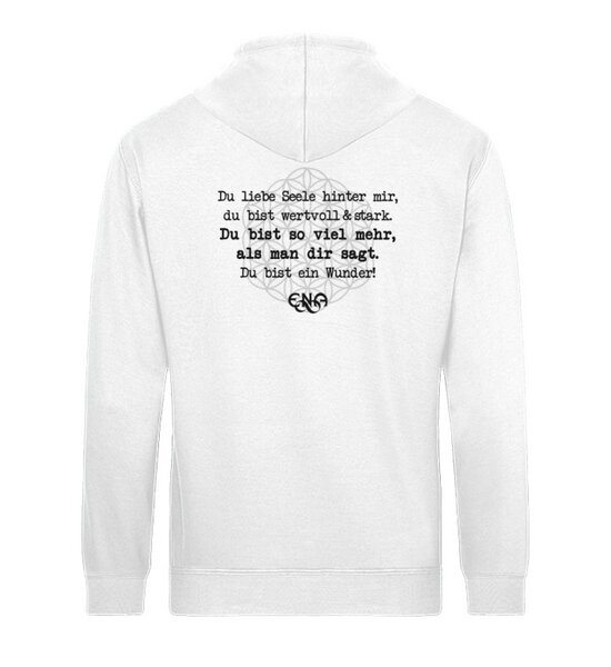 Team Vegan Du liebe Seele hinter mir, - Unisex Organic Hoodie von Team Vegan