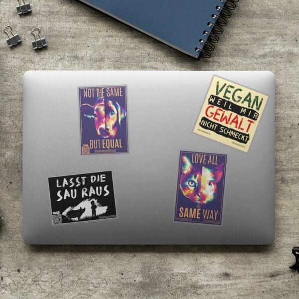 Team Vegan Vegan Sticker Set - Aufkleber von Team Vegan