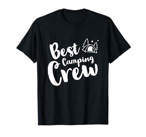 Team & Group Outfits | Camping Vacation Holidays - Best Camping Crew Ever | Team Outfit Reise Ausflug Urlaub T-Shirt Schwarz Unisex Kinder S von Team & Group Outfits | Camping Vacation Holidays