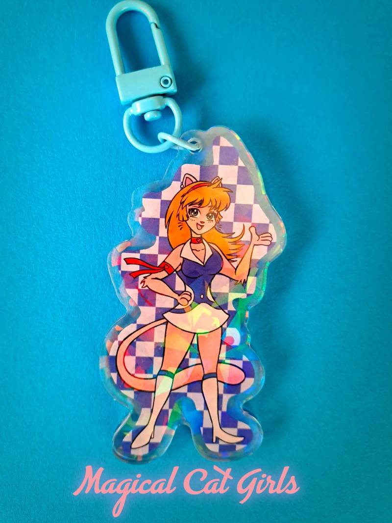 Magical Girl Cat Cutey Honey + Postcard Print von TeamPechundSchwefel