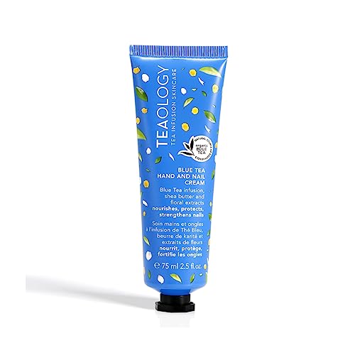 Teaology Blue Tea Hand and Nail Cream 75ml I Handcreme und Nagelpflege in einem I schnell einziehend I Naturkosmetik I vegan von Teaology