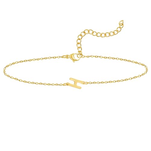 Teaque Armband Damen Gold, 14k Gold Initialen H Armband mit Buchstaben, Zierliche Gold Armband Damen Armbänder Personalisiert Armband, Bracelet Women Geschenke Modeschmuck für Frauen Mädchen Teenager Teaque Armband Damen Gold, 14k Gold Initialen H Armband mit Buchstaben, Zierliche Gold Armband Damen Armbänder Personalisiert Armband, Bracelet Women Geschenke Modeschmuck für Frauen Mädchen Teenager von Teaque