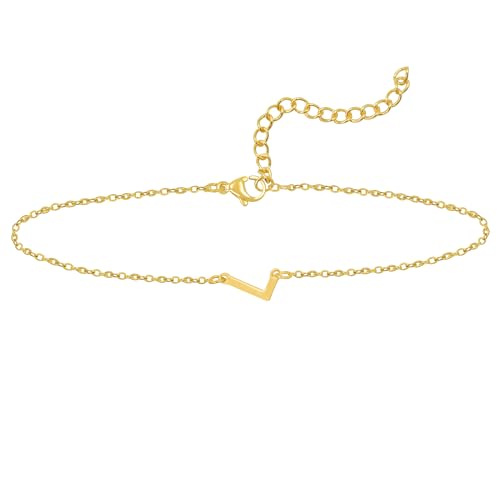 Teaque Armband Damen Gold, 14k Gold Initialen L Armband mit Buchstaben, Zierliche Gold Armband Damen Armbänder Personalisiert Armband, Bracelet Women Geschenke Modeschmuck für Frauen Mädchen Teenager Teaque Armband Damen Gold, 14k Gold Initialen L Armband mit Buchstaben, Zierliche Gold Armband Damen Armbänder Personalisiert Armband, Bracelet Women Geschenke Modeschmuck für Frauen Mädchen Teenager von Teaque