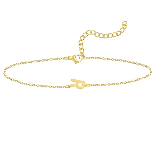 Teaque Armband Damen Gold, 14k Gold Initialen R Armband mit Buchstaben, Zierliche Gold Armband Damen Armbänder Personalisiert Armband, Bracelet Women Geschenke Modeschmuck für Frauen Mädchen Teenager Teaque Armband Damen Gold, 14k Gold Initialen R Armband mit Buchstaben, Zierliche Gold Armband Damen Armbänder Personalisiert Armband, Bracelet Women Geschenke Modeschmuck für Frauen Mädchen Teenager von Teaque