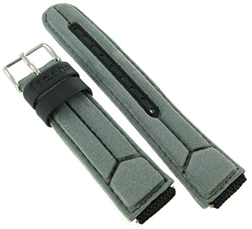 18 mm Tec One Nylon Sport Grau Armbanduhr Band Gepolsterte 5132 mit gratis Spring Bars von Tec.One