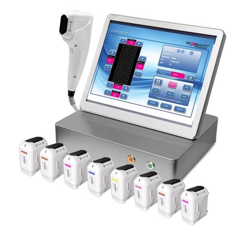 Tec2Beauty Beauty-Multigerät 5D-HIFU mit Hochfrequenz Ultraschall inkl. 2 Transducern, 2-tlg. von Tec2Beauty