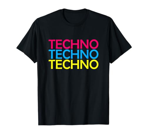 Techno Musik Schrift EDM Rave Outfit Damen Herren Geschenk T-Shirt Techno Musik Schrift EDM Rave Outfit Damen Herren Geschenk T-Shirt von TecNo Shirts
