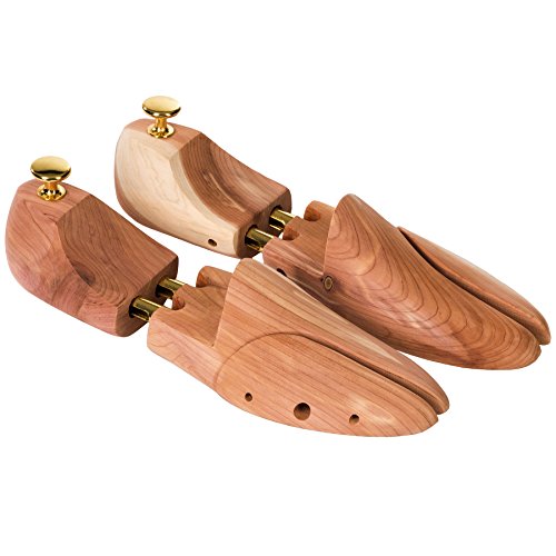 tectake® 1 Paar Zedernholz Schuhspanner, Schuhdehner Schuhweiter Damen Herren Schuhe, Cedar Wood, Schuhstrecker, Schuhspreizer, Holzschuhspanner, /Schuh Dehner - 37-38 von tectake