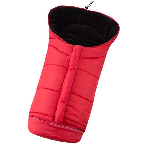 tectake® Winterfußsack für Kinderwagen Buggy Autositz (Rot) von tectake